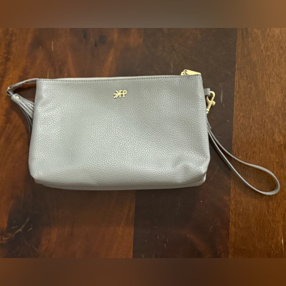 Freshly Picked Grey Zippered Pouch